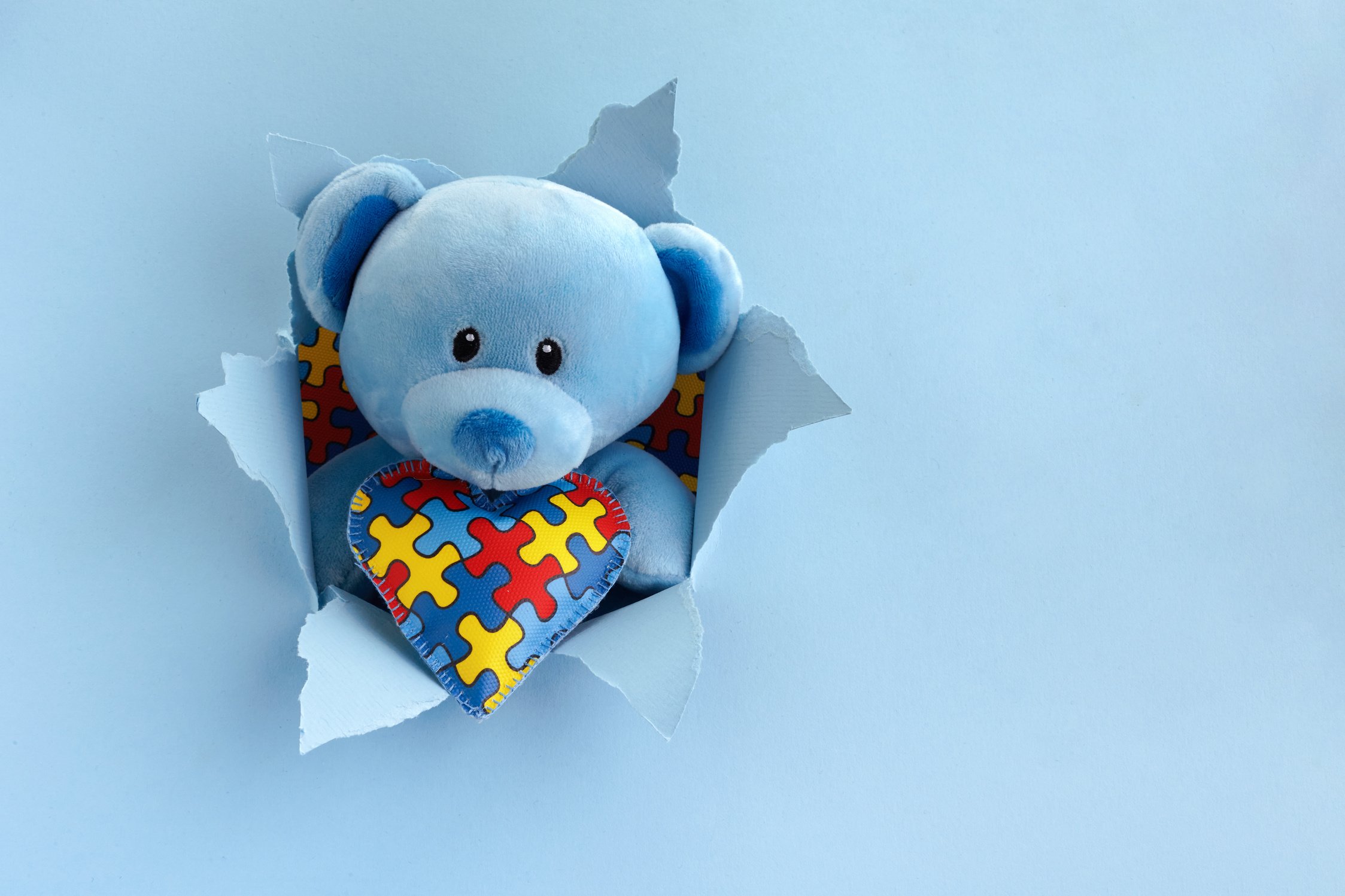 Teddy Bear Holding Heart Puzzle 